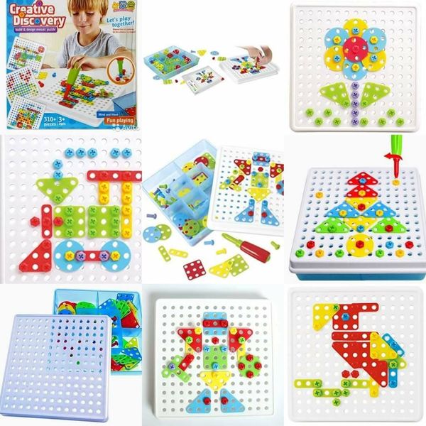 Creative Discovery Puzzle Set Of 310 Pieces - علبة دبابيس + مفك