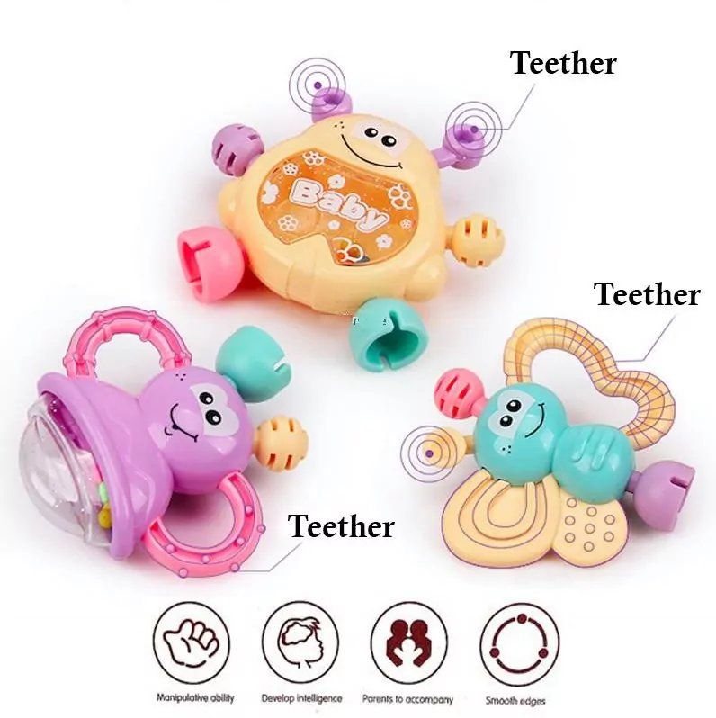 Box of Baby Teething toys - 7 pieces
