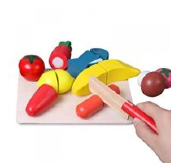 Wooden Fruits and vegetables cutting game