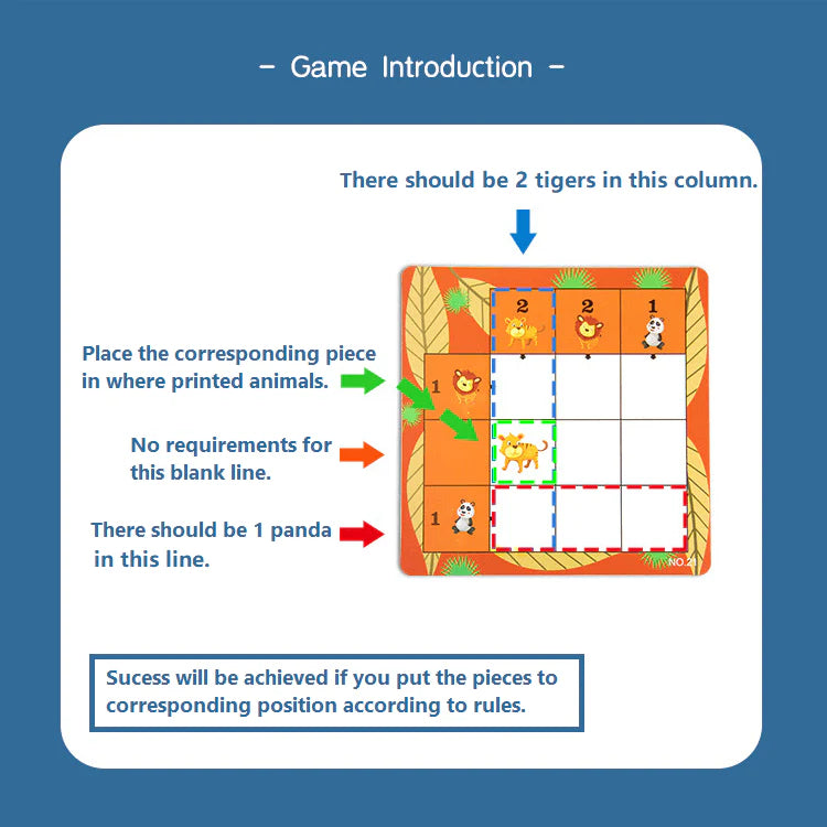 Jungle logic game - لعبة ترتيب الغابة