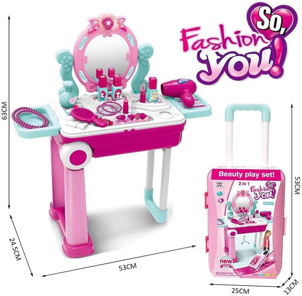 Beauty Tools Set Toy for Kids - 15 Pieces - تسريحة
