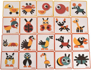 Guamino - montessori 3d wooden jigsaw puzzle set cartoon animal tangram learning educational wooden toy