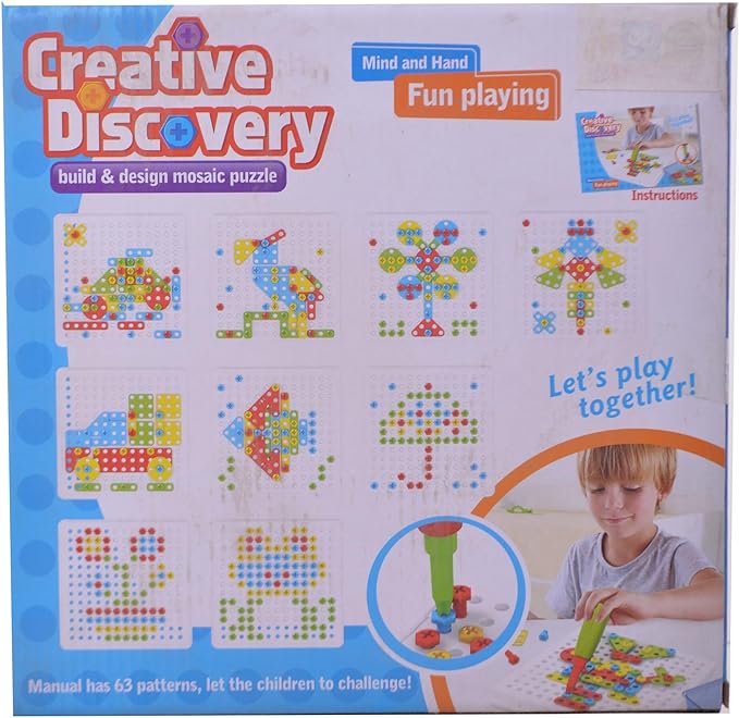 Creative Discovery Puzzle Set Of 310 Pieces - علبة دبابيس + مفك