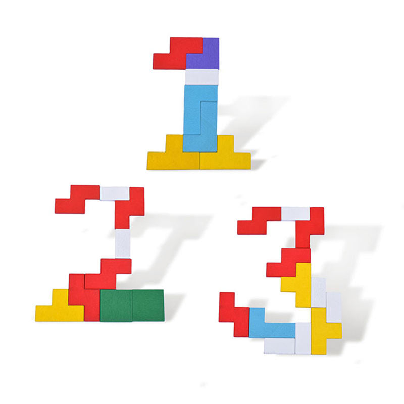 Wooden Tetris Puzzle