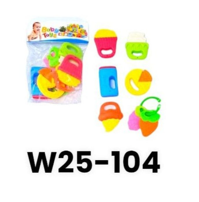 Baby Rattles Bag Set For Babies, Multicolor, With Different Shapes