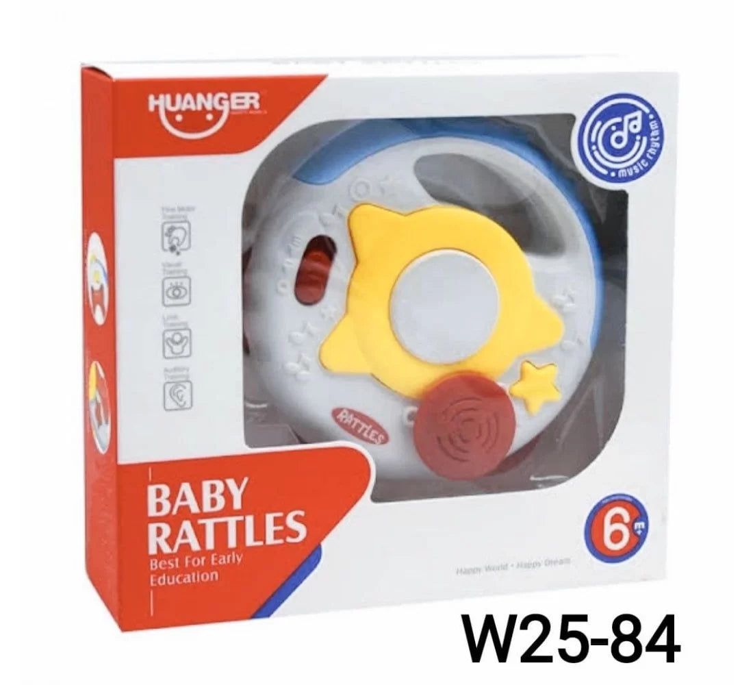 Tambourine baby rattle