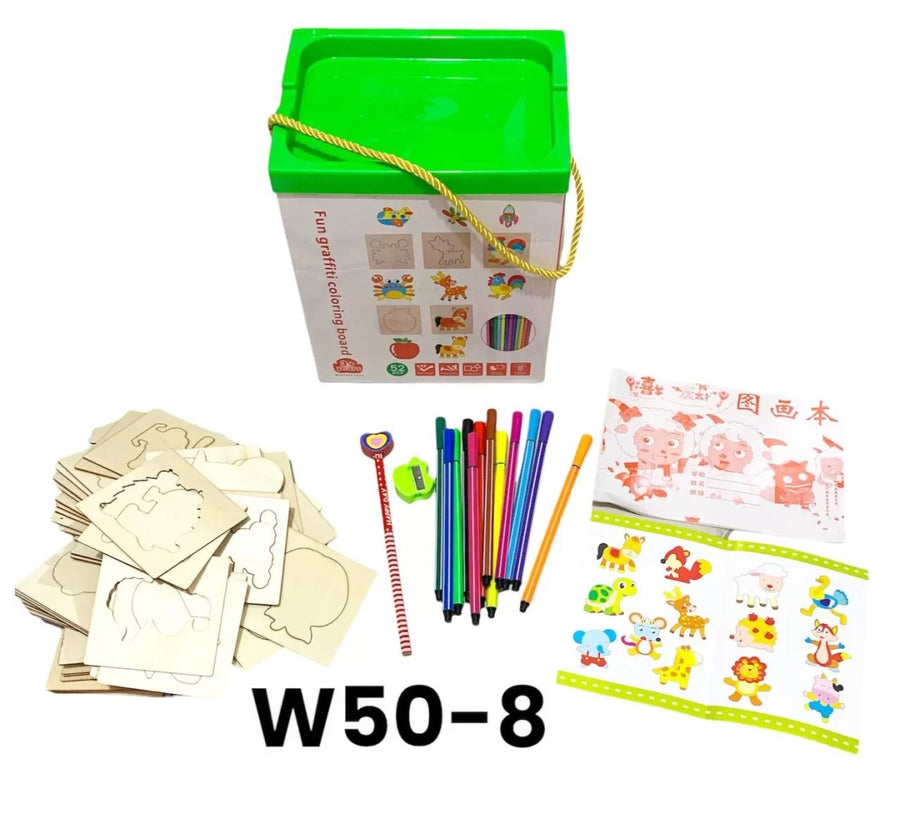 Drawing and Coloring Box علبة تعليم الرسم
