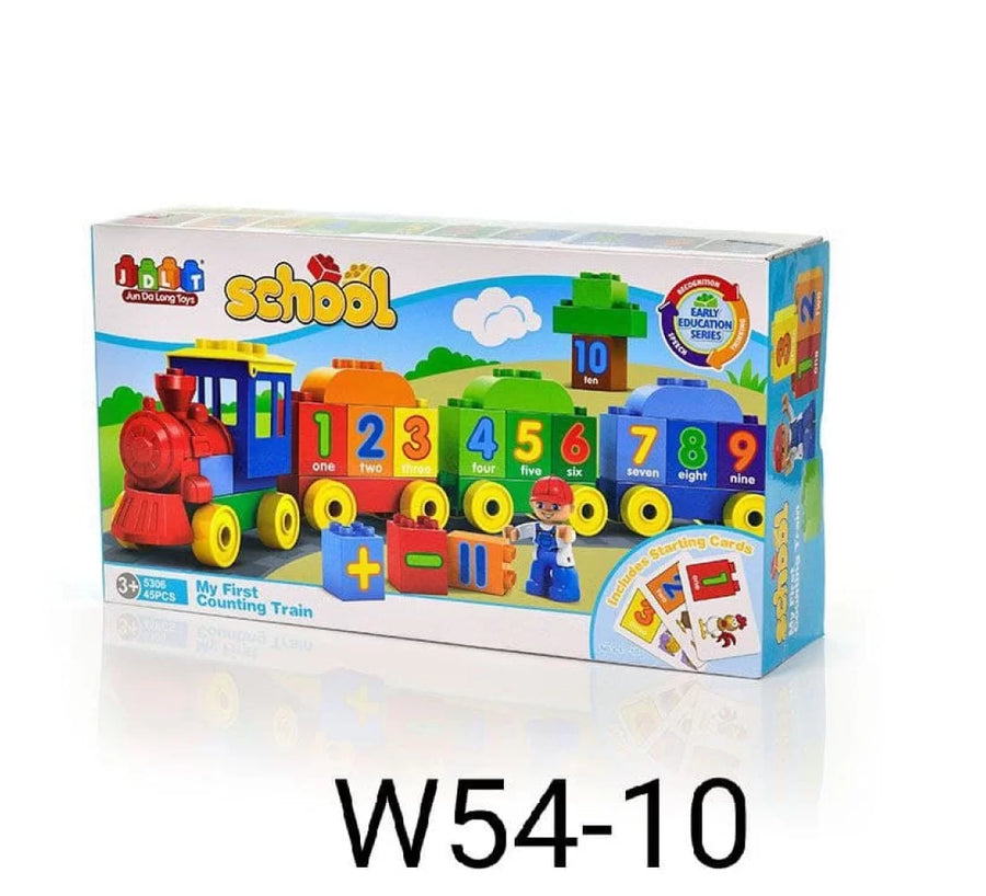 Play blocks Number train set - 65 pieces