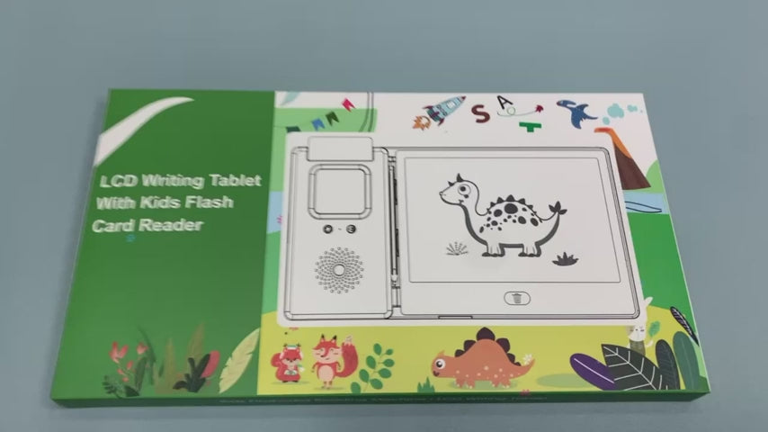 Talking Flash Cards LCD Writing Tablet 224 Words, Reading & Writing Toddlers Montessori