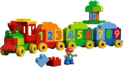 Play blocks Number train set - 65 pieces