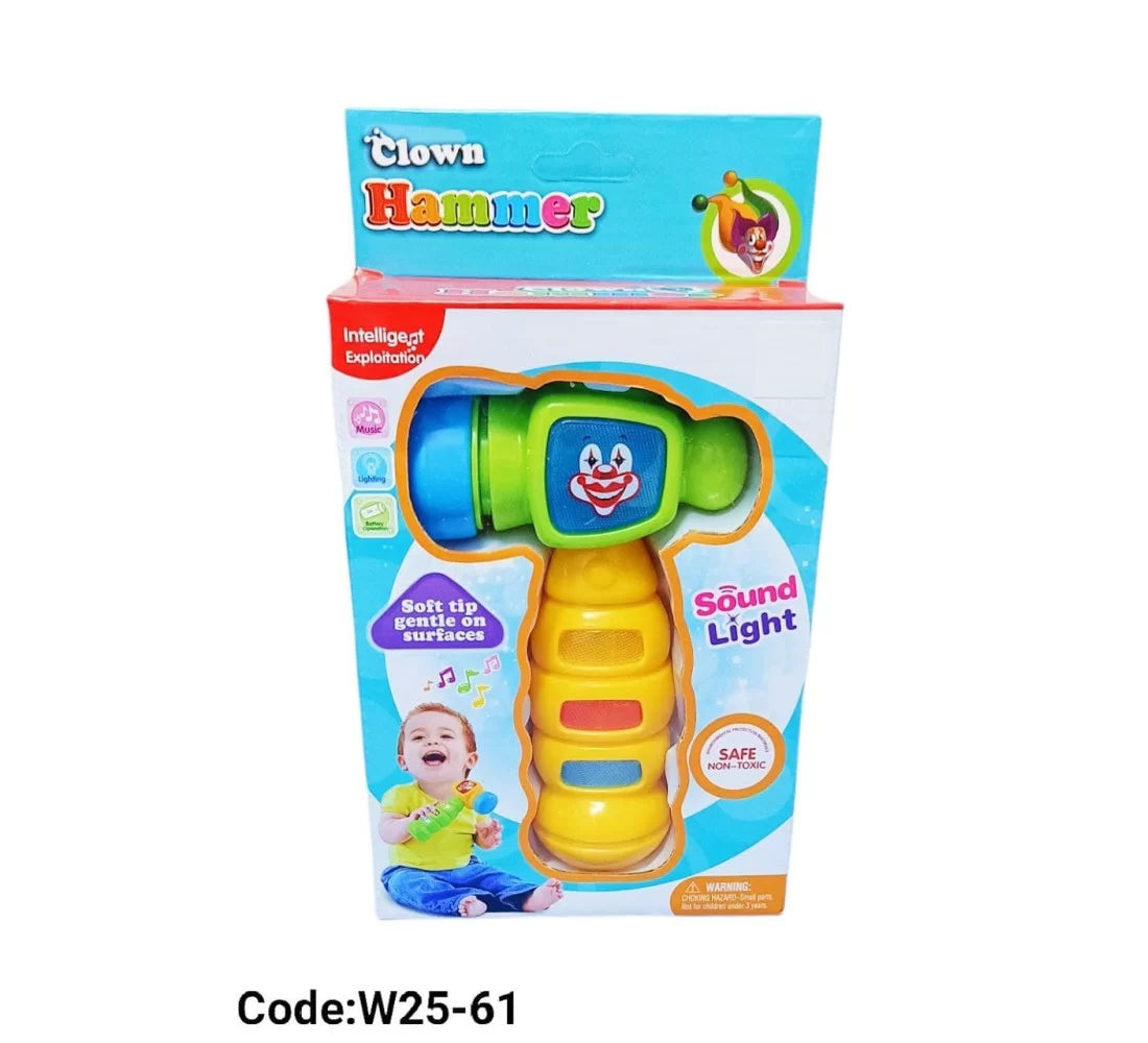 Baby Clown Hammer Light Up Toy Game with Sound Effects