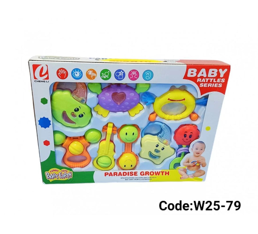 Box of baby rattles - 8 pieces