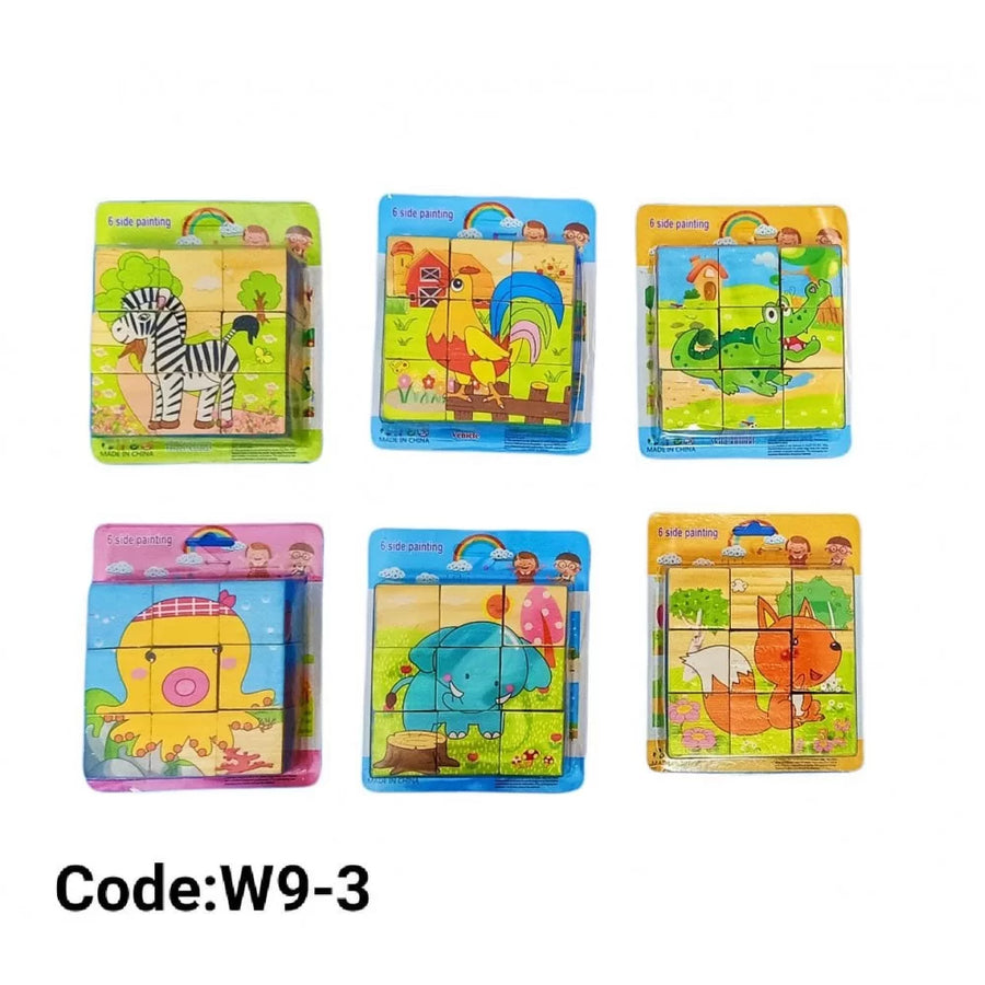 Wooden Puzzle cubes 9 pieces